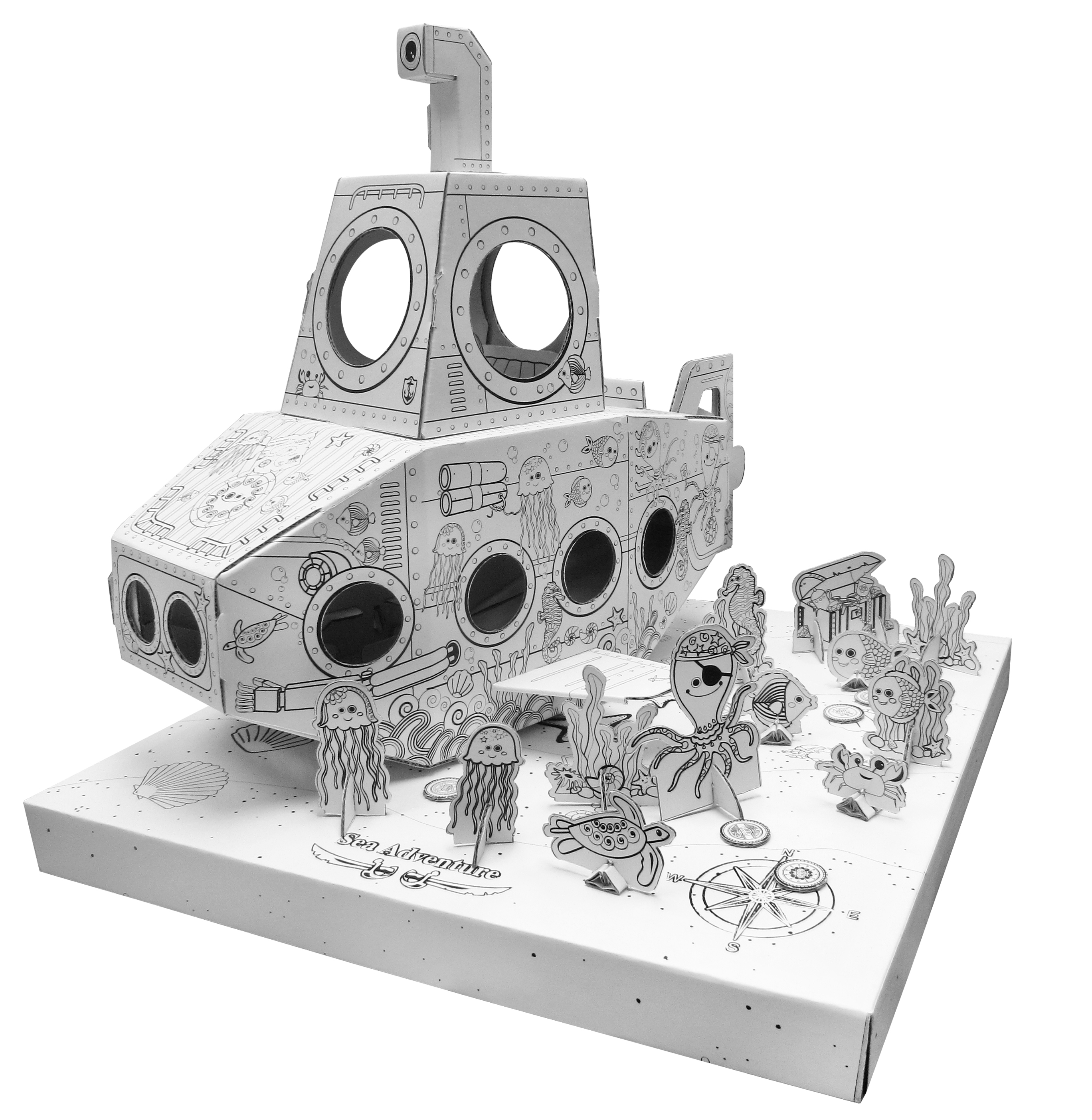 迷你DIY紙潛艇 Mini Submarine #13255