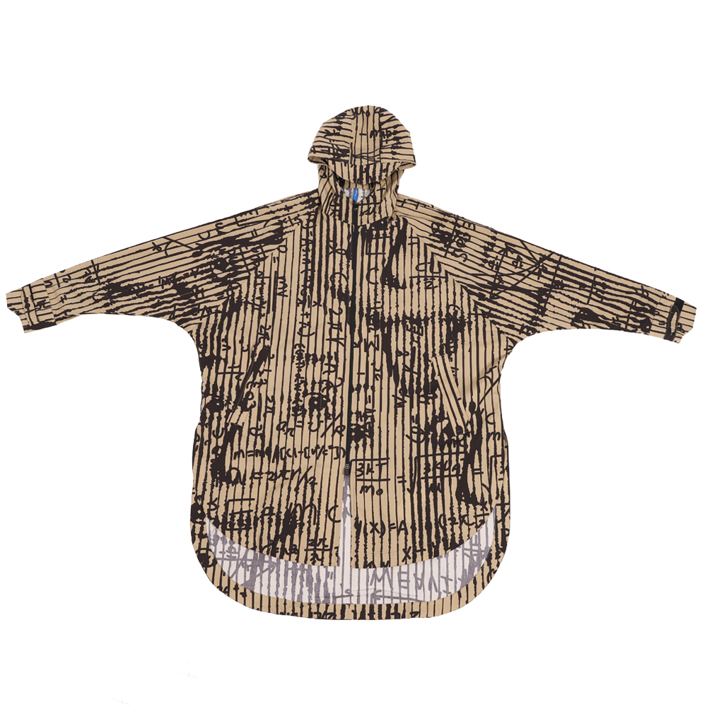 物理公式撲面大風衣 - 平行時空卡其