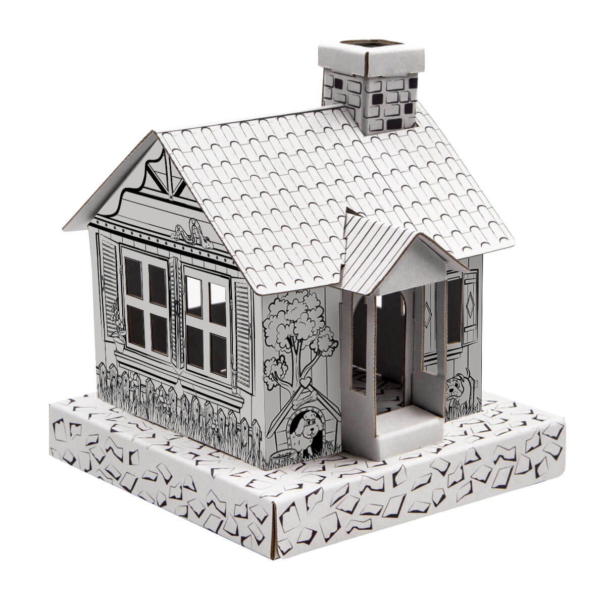 迷你立體 DIY 彩繪模型紙屋 Villitle (Artwork) #14861B