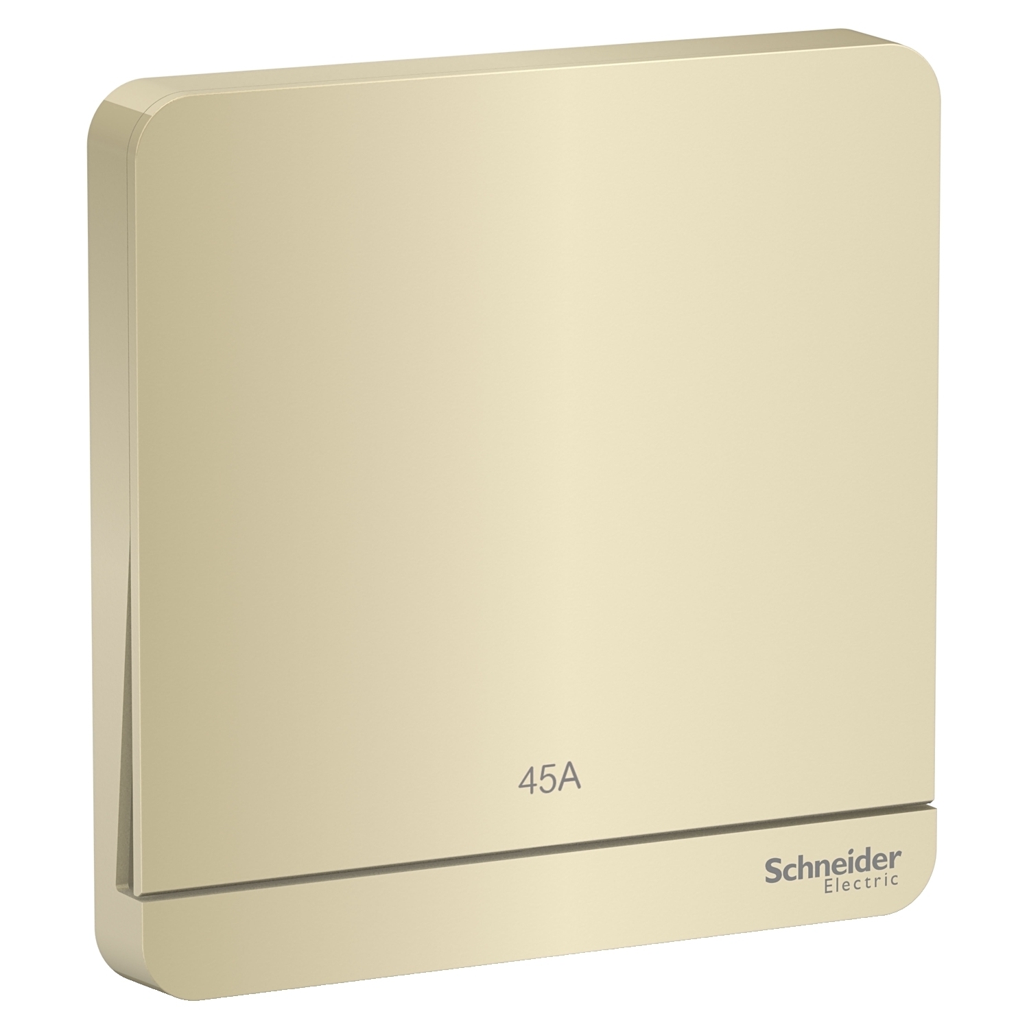 Schneider 施耐德 奐尚 45A 單位雙極開關掣連LED指示燈 E8331D45N_WG_C5  (沉醉金/石墨灰/白色/胡桃木)