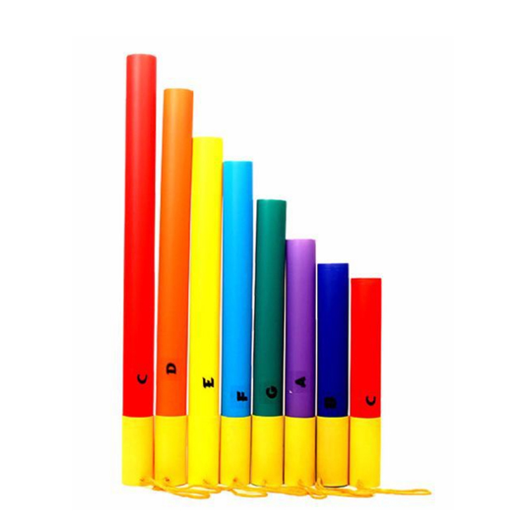 ORFF S057-1 奧福樂器 彩色塑膠音筒 8音 掛繩款