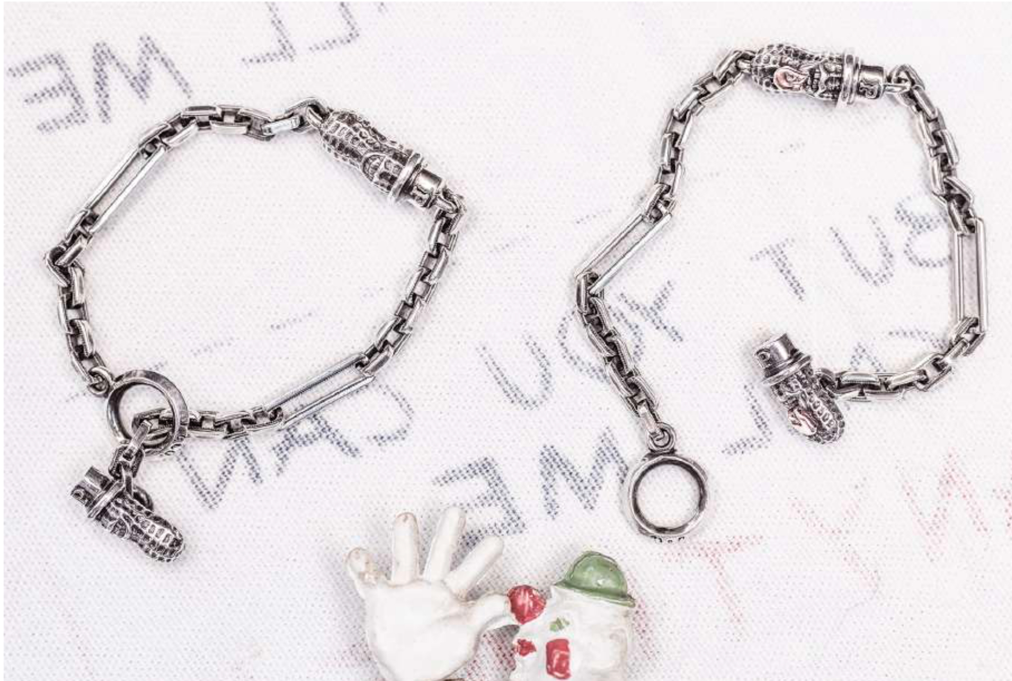 純銀薄花生手鏈