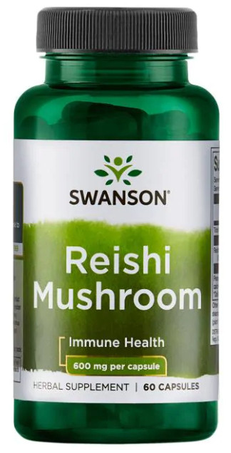 代購 靈芝蘑菇 600毫克 60粒 Swanson Reishi Mushroom