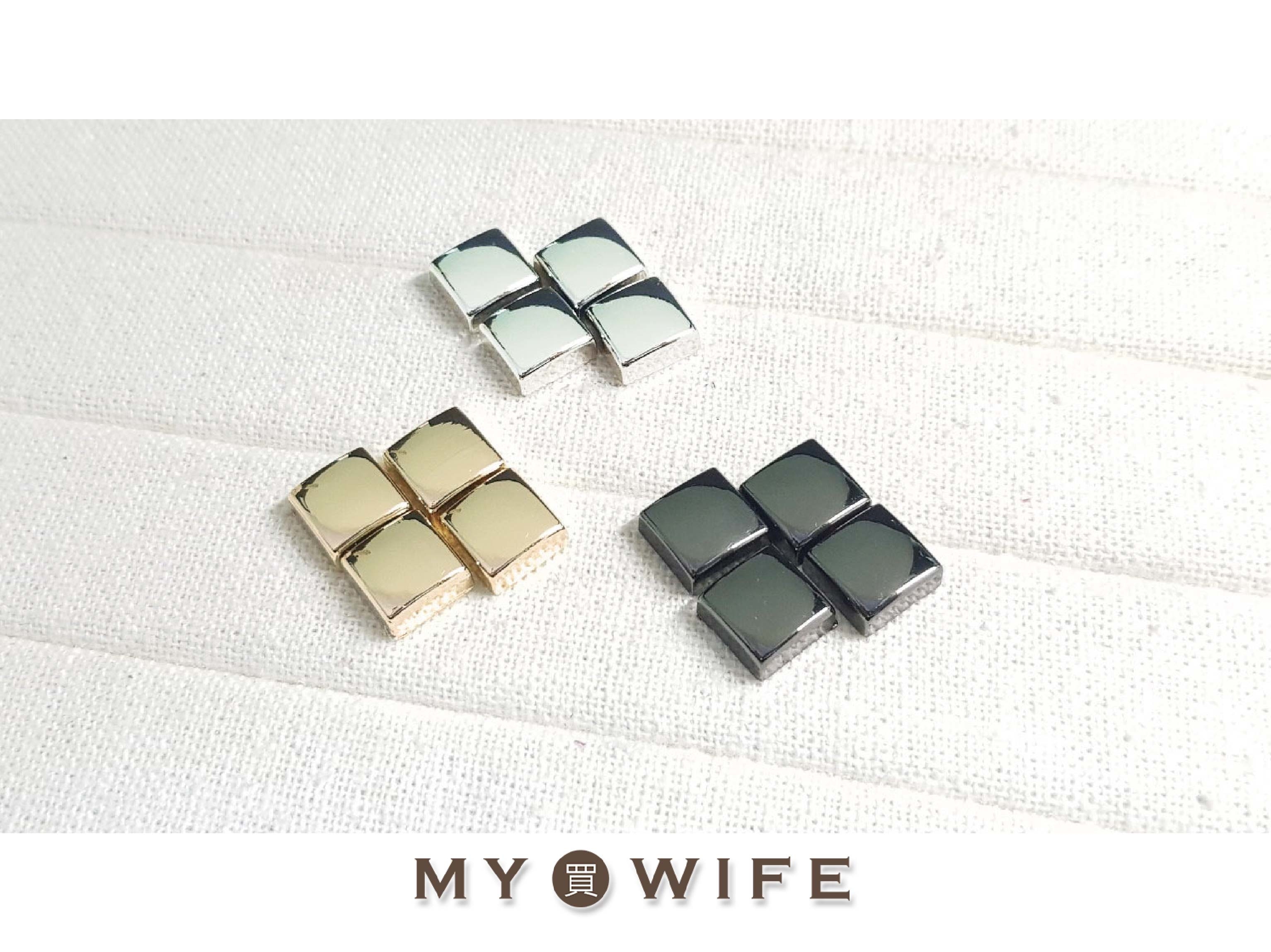 11x11mm合金四方釘_3色【CY-3091】