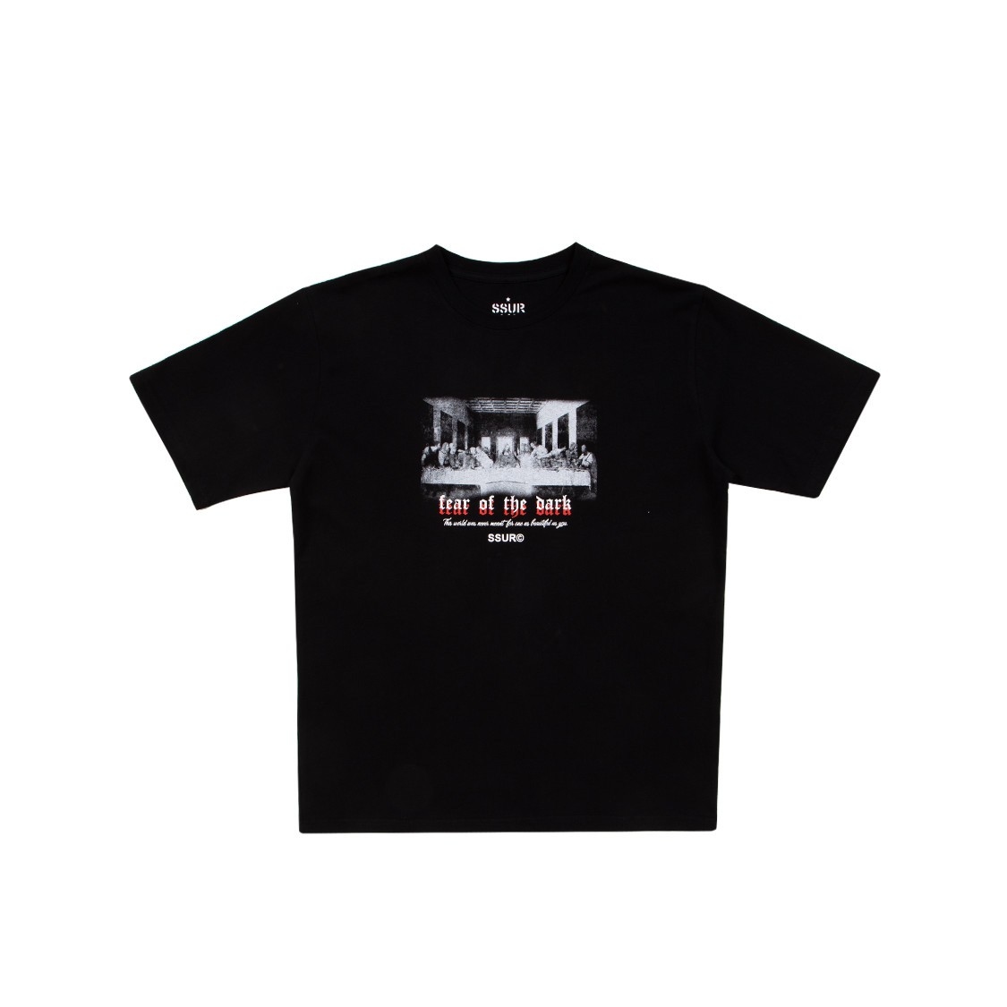 SSUR PLUS 新款 宗教油畫 斑駁圖像 短袖