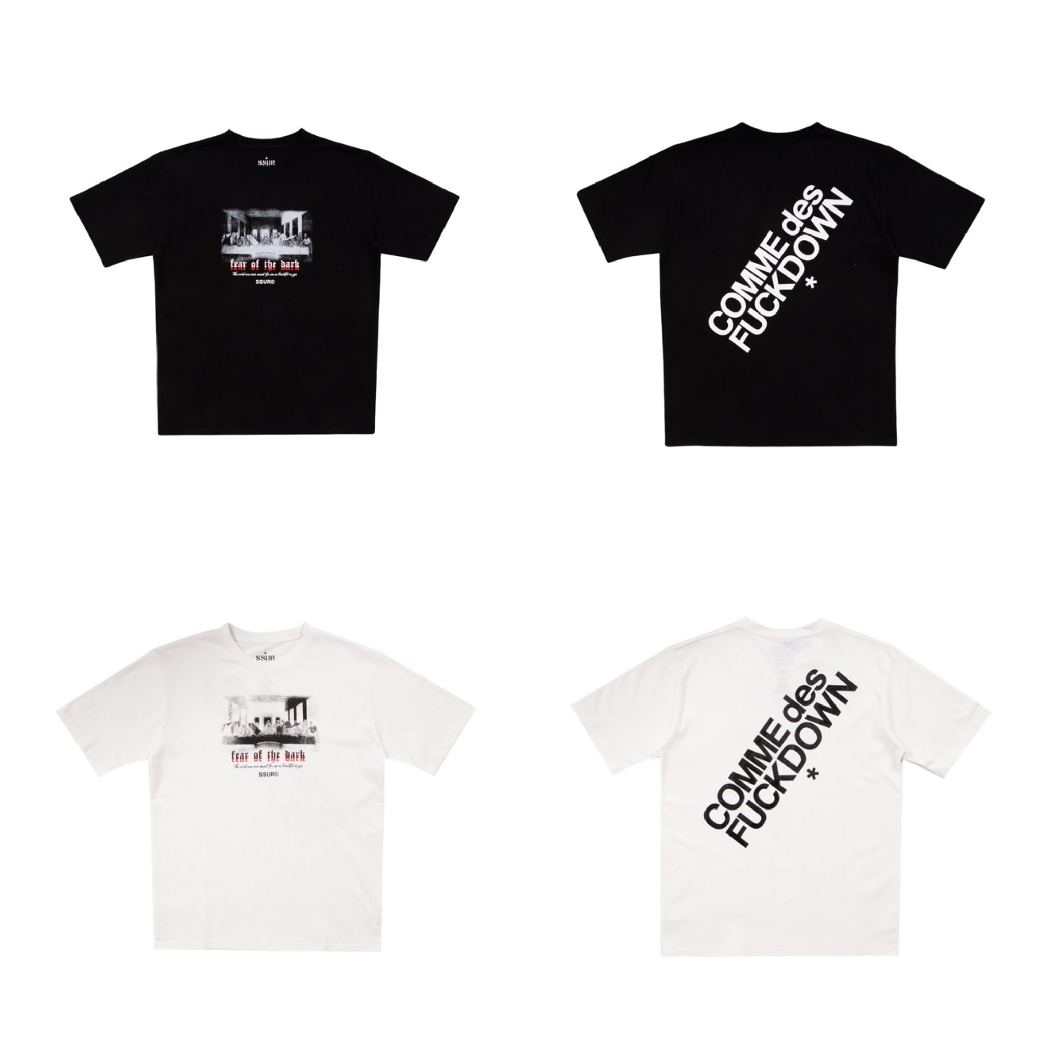 SSUR PLUS 新款 宗教油畫 斑駁圖像 短袖