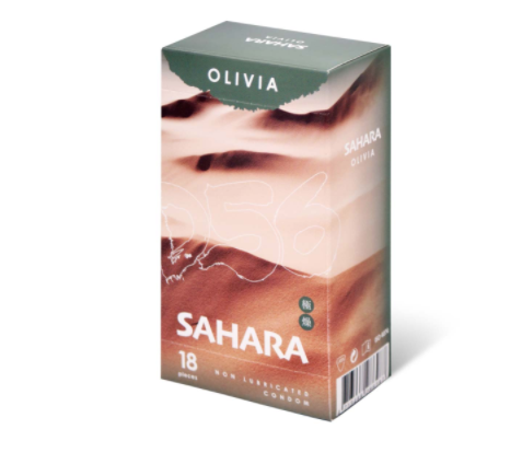 〔度假特別版〕奧莉維亞 OLIVIA －D56 撒哈拉極燥《不含潤滑劑型》 56mm 乳膠安全套 （18片裝／盒）
