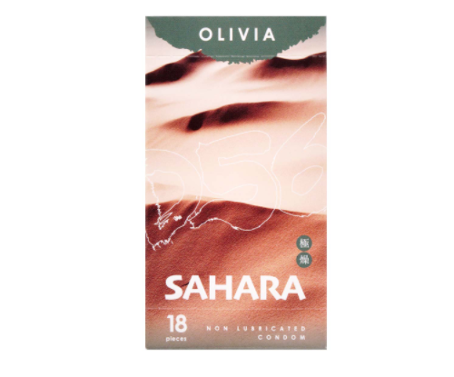 〔度假特別版〕奧莉維亞 OLIVIA －D56 撒哈拉極燥《不含潤滑劑型》 56mm 乳膠安全套 （18片裝／盒）