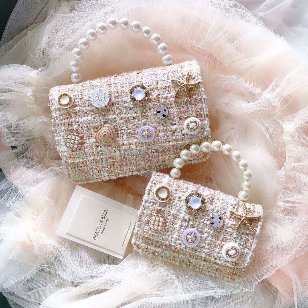 peacock19輕奢海底世界公主包