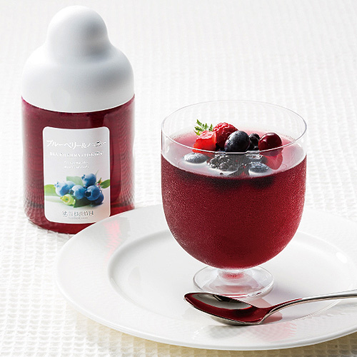 藍莓和蜂蜜果凍