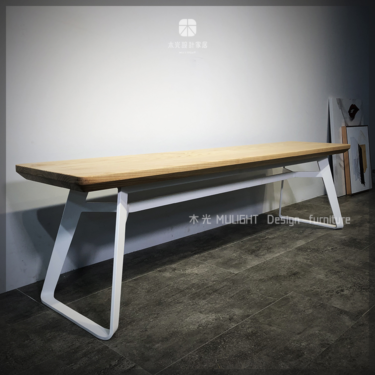 Bianca-北歐造型扁腳實木凳|可訂製