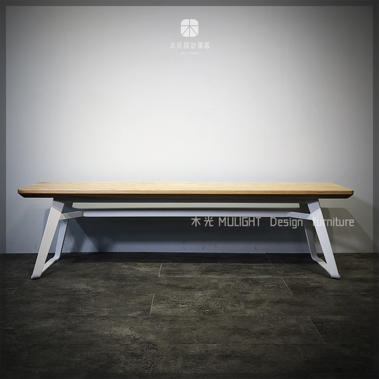 Bianca-北歐造型扁腳實木凳|可訂製