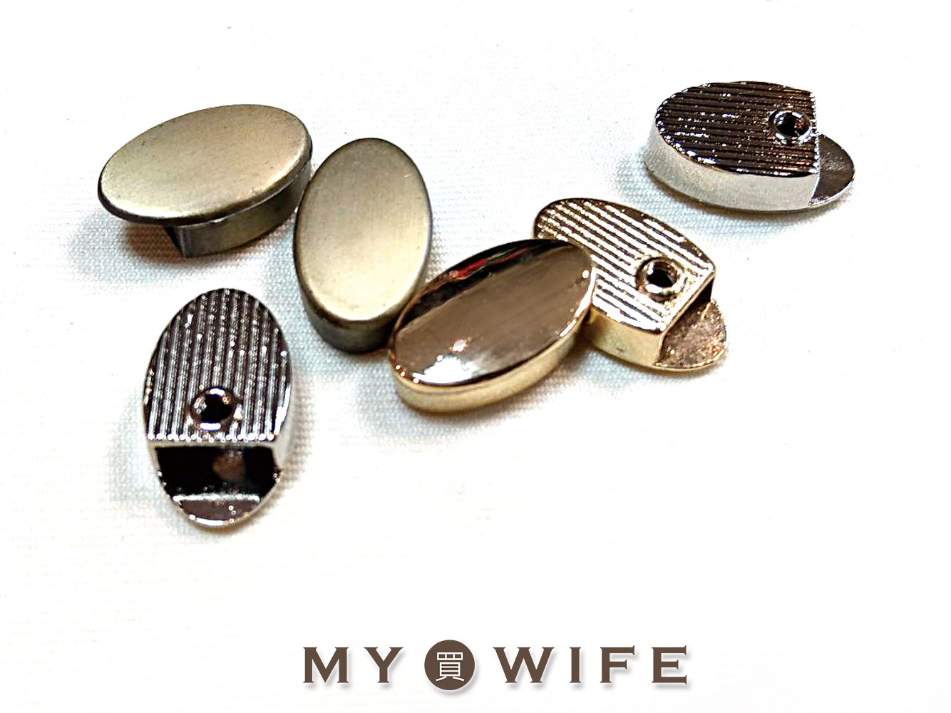 橢圓合金拉鍊尾束_4色