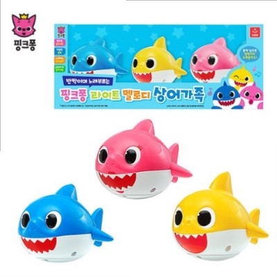 Pinkfong Baby Shark沖涼發聲發光鯊魚家族