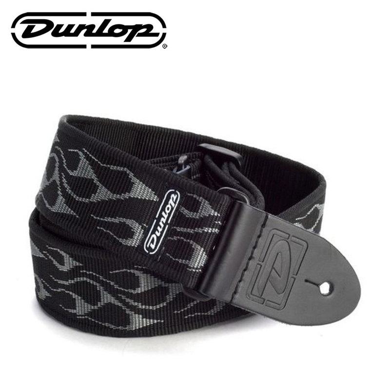 美國Dunlop 吉他背帶 Flambe 灰色火燄 D38-11GY 肩帶