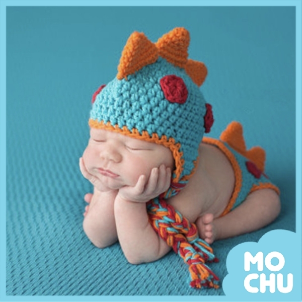 網紅寶寶拍照款-尖角恐龍