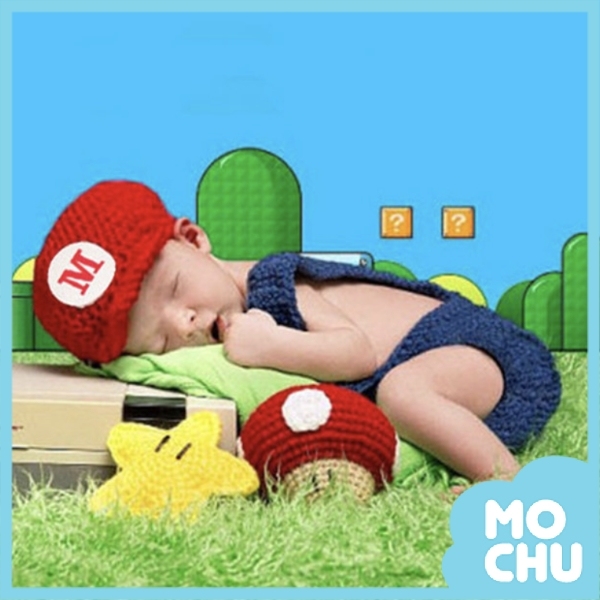 網紅寶寶拍照款-馬力歐(兩色)