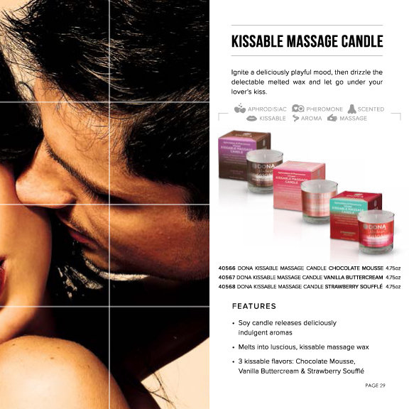 〔美國原裝進口〕DONA 『Kissable Massage Candle』可食用費洛蒙按摩蠟燭 (朱古力慕絲味 / 135G)