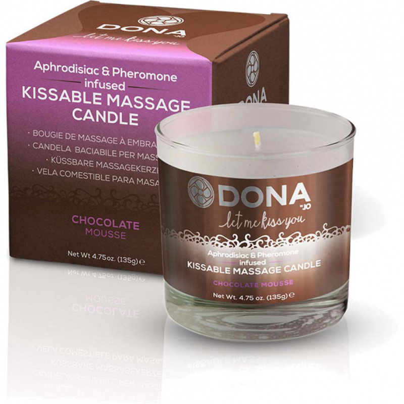 〔美國原裝進口〕DONA 『Kissable Massage Candle』可食用費洛蒙按摩蠟燭 (朱古力慕絲味 / 135G)