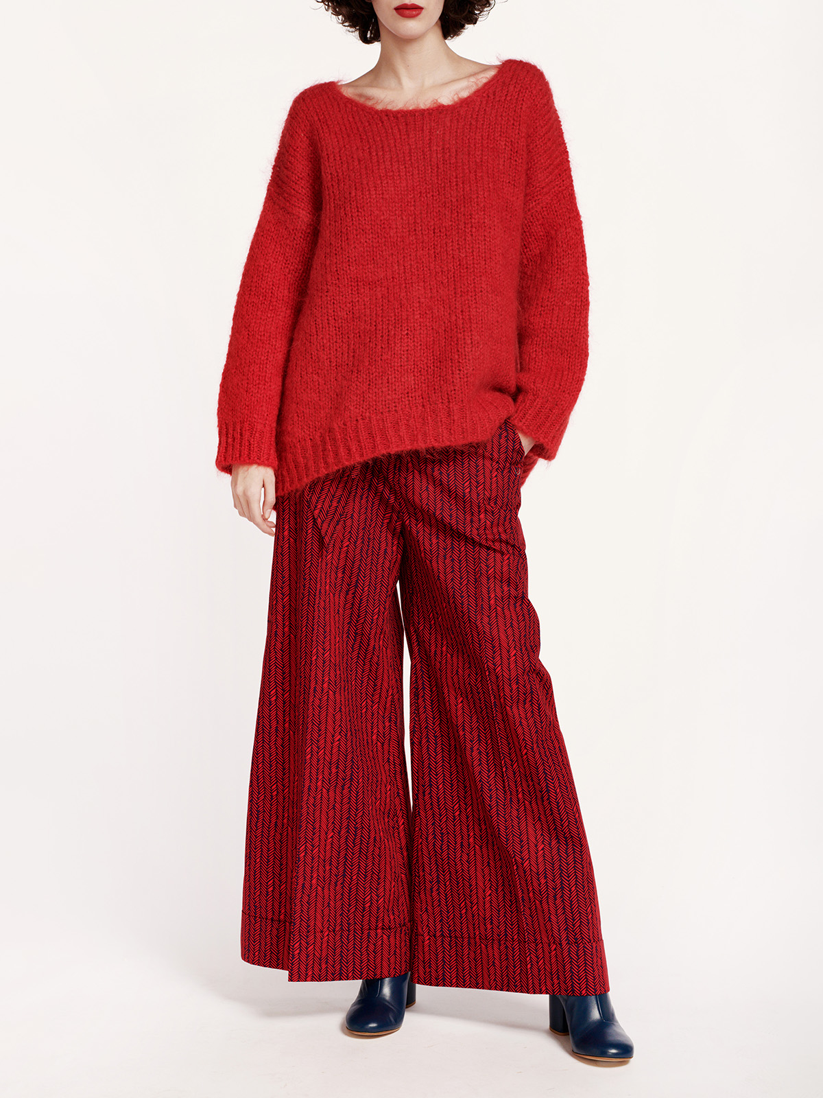 Solid Atelina Mohair Knit Sweater | MARIMEKKO