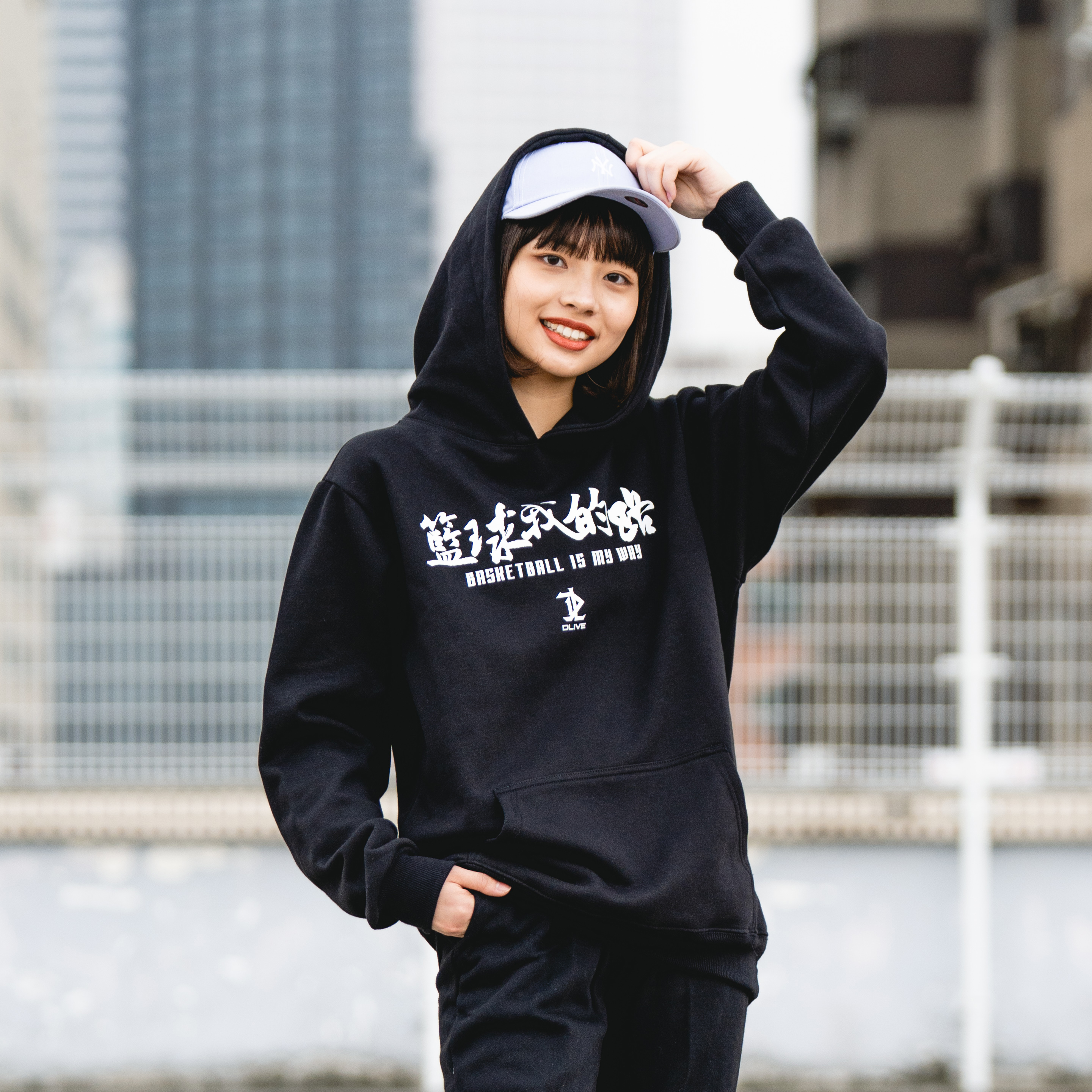 籃球我的路-標語帽T (共7色)