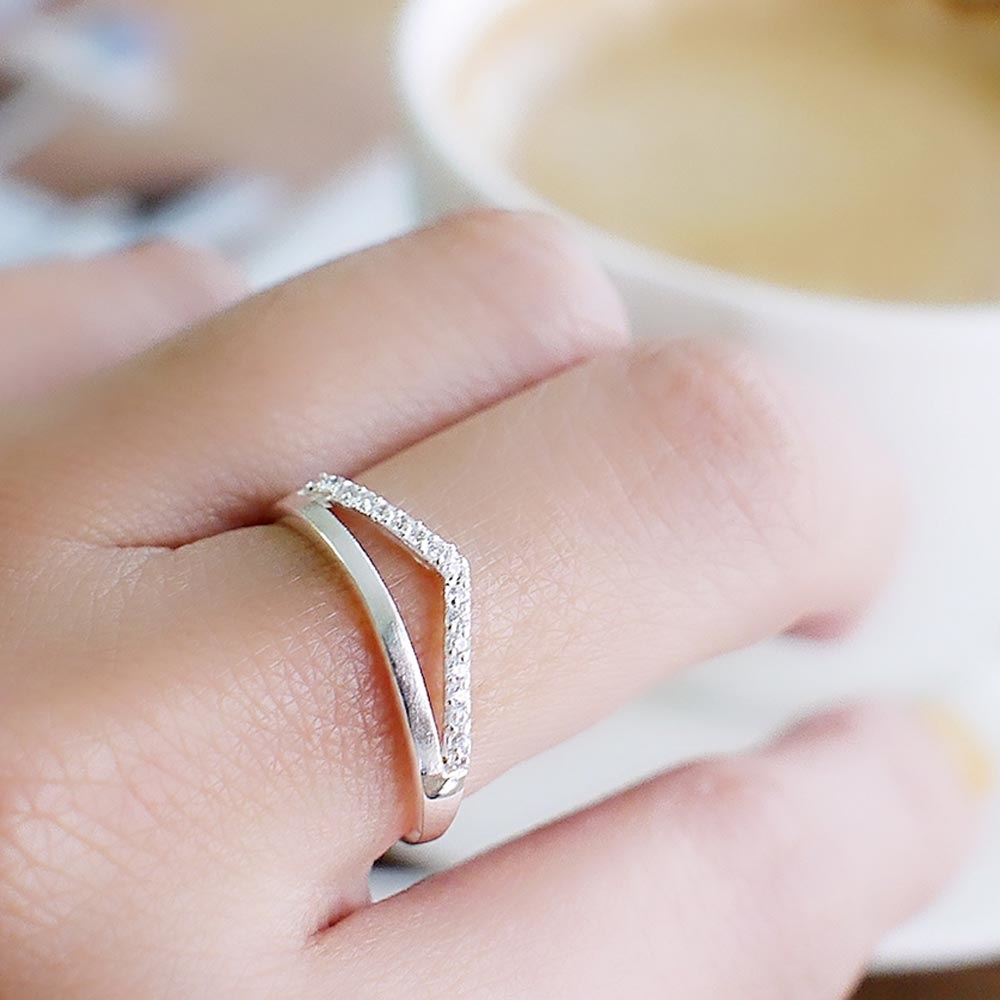 極光純銀戒指/DR709