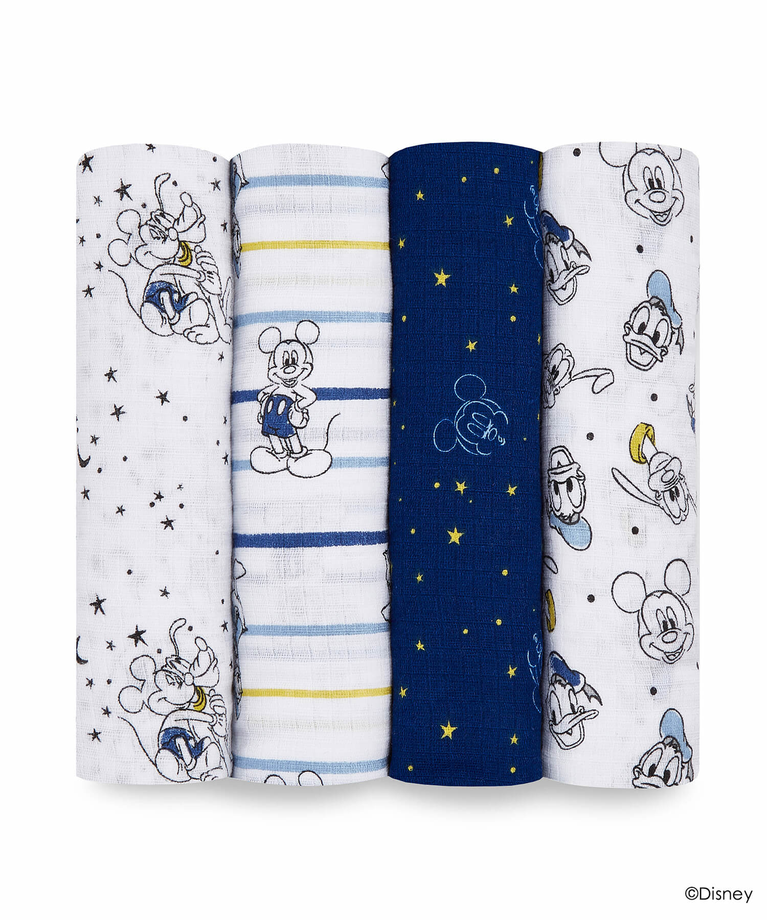 Aden+Anais 迪士尼經典款包巾(4入)-星空米奇