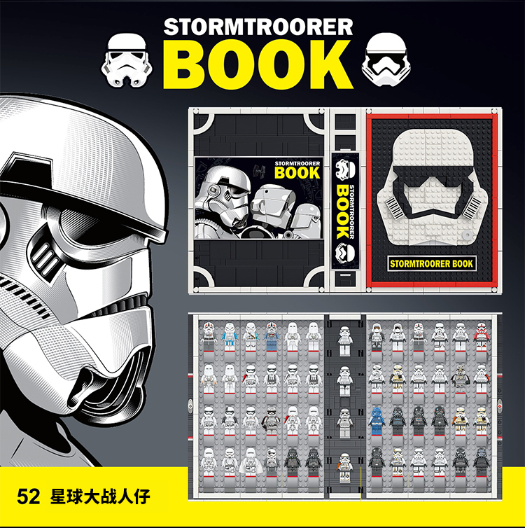 Star Wars Storm Troopers Book with 52 Minifigures Building Set Fit Lego NO BOX J13003
