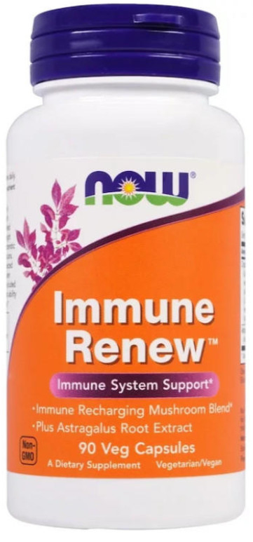 [預購] 有機蘑菇混合物/黃芪 200毫克 90粒 Now Immune Renew