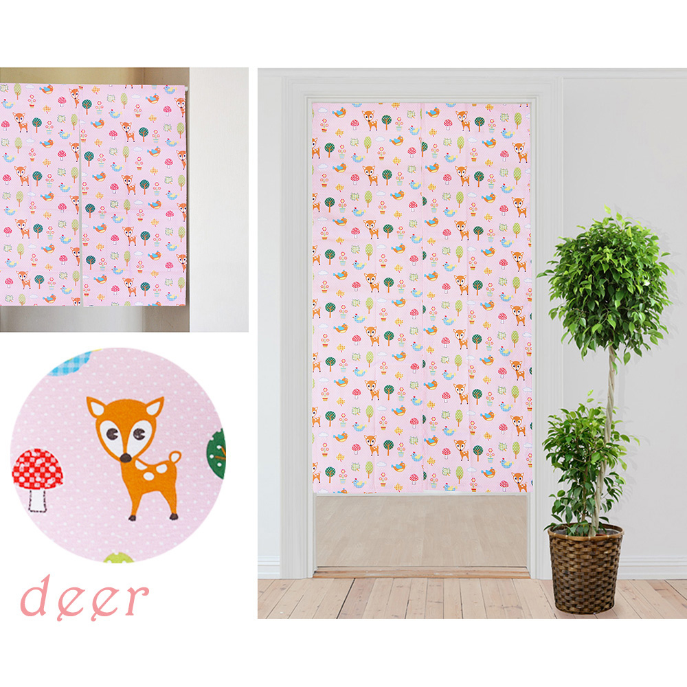 歐風純棉門簾(85x90cm)(85x150cm)_小鹿