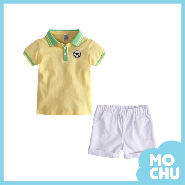 足球刺繡POLO套裝(三色)