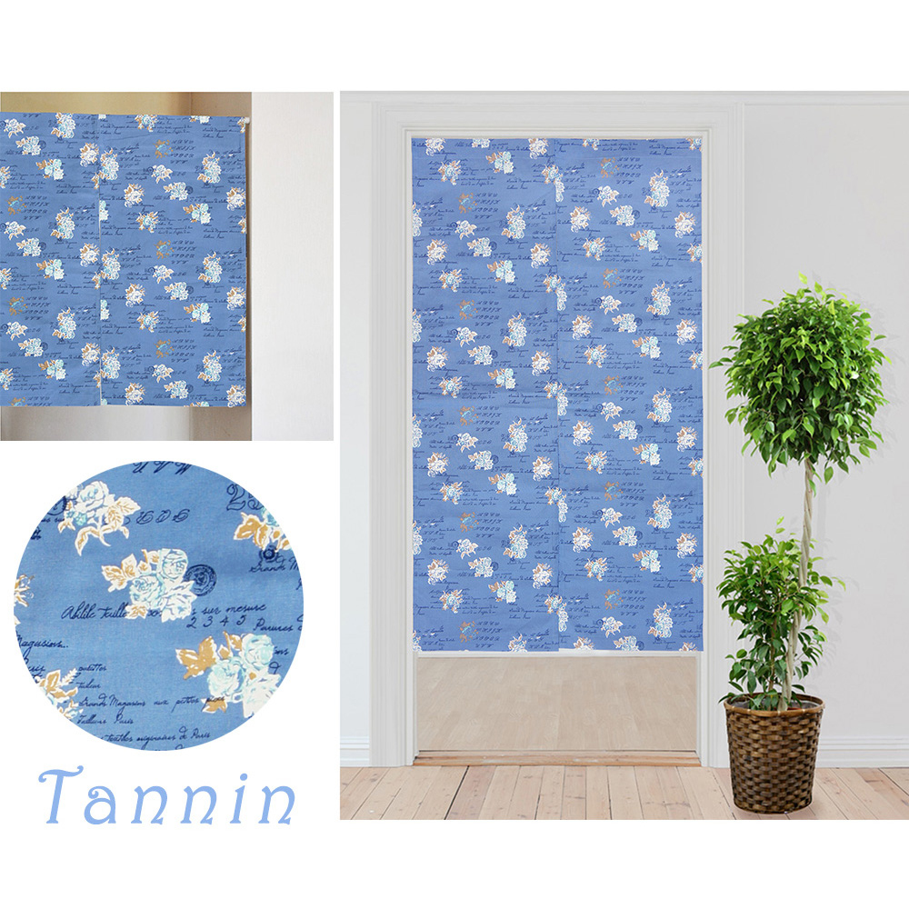 歐風純棉門簾(85x90cm)(85x150cm)_單寧