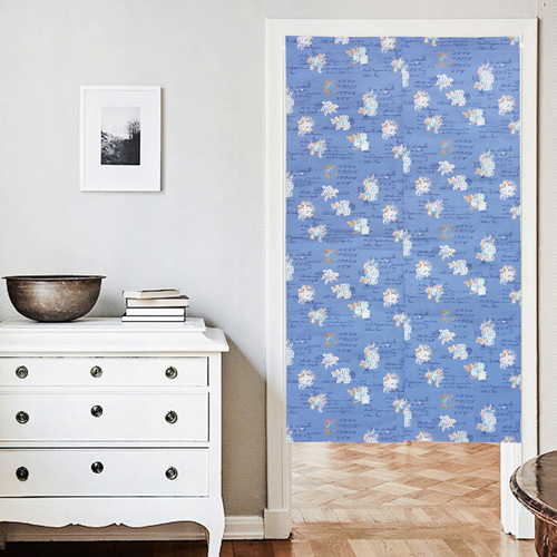 歐風純棉門簾(85x90cm)(85x150cm)_單寧