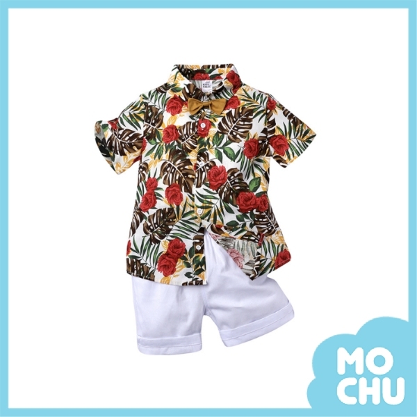 熱情玫瑰花襯衫套裝