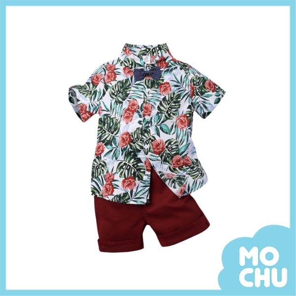 繽紛花襯衫套裝