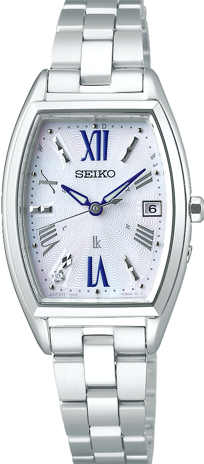 萬年鐘錶 - SEIKO 日本精工錶 LUKIA 系列   太陽能電波酒桶型女錶 SSVW165J /  1B32-0AA0W  錶徑 23.9MM