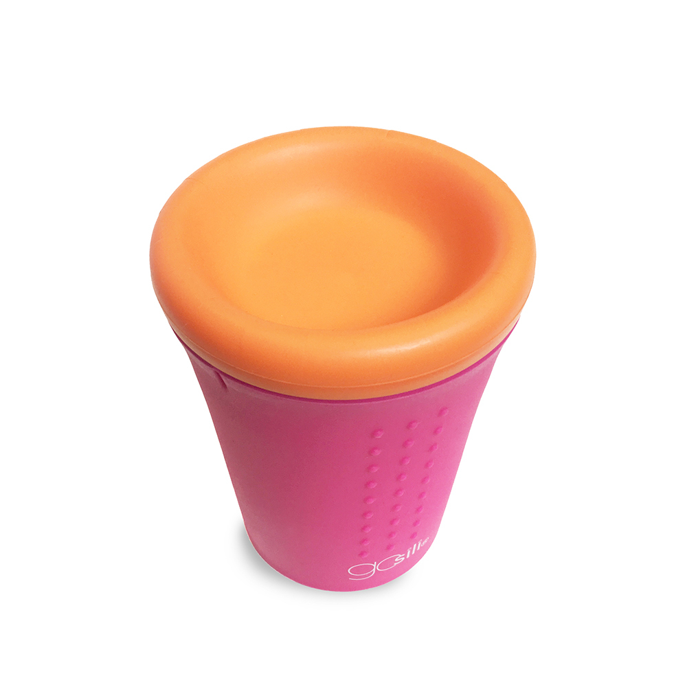 【7折優惠組合】 美國GoSili ❚ +Oh Cup 360度防漏神奇水杯+ 吸管口袋組 +杯蓋