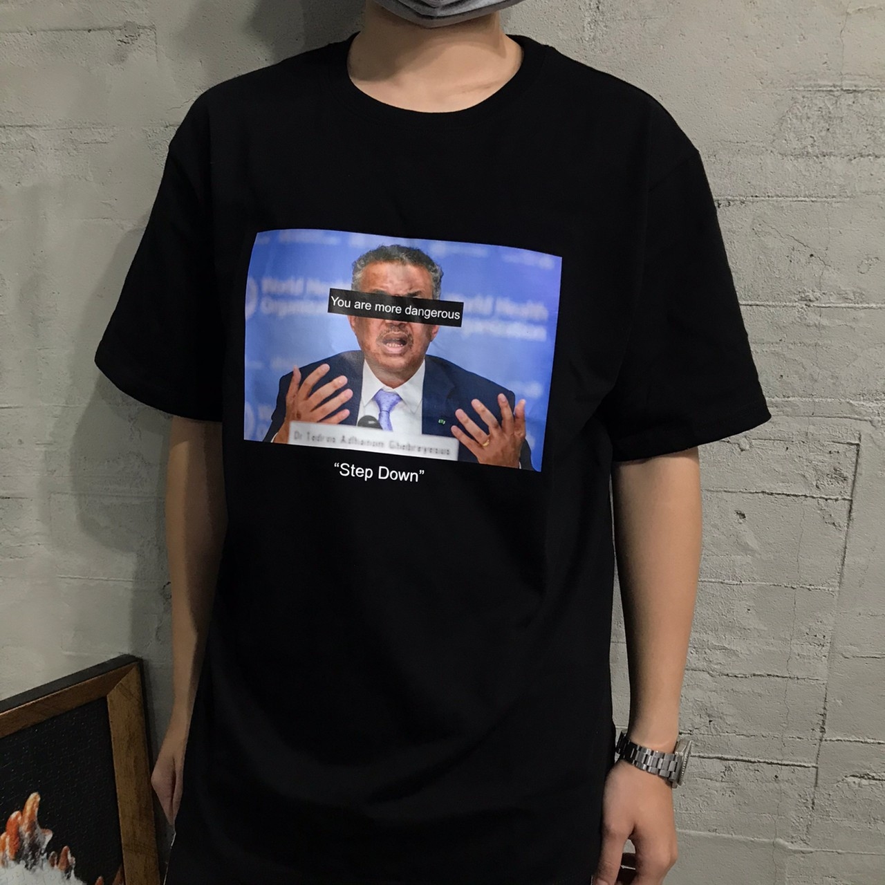 嘲諷 譚德賽 圖像 寬鬆短袖