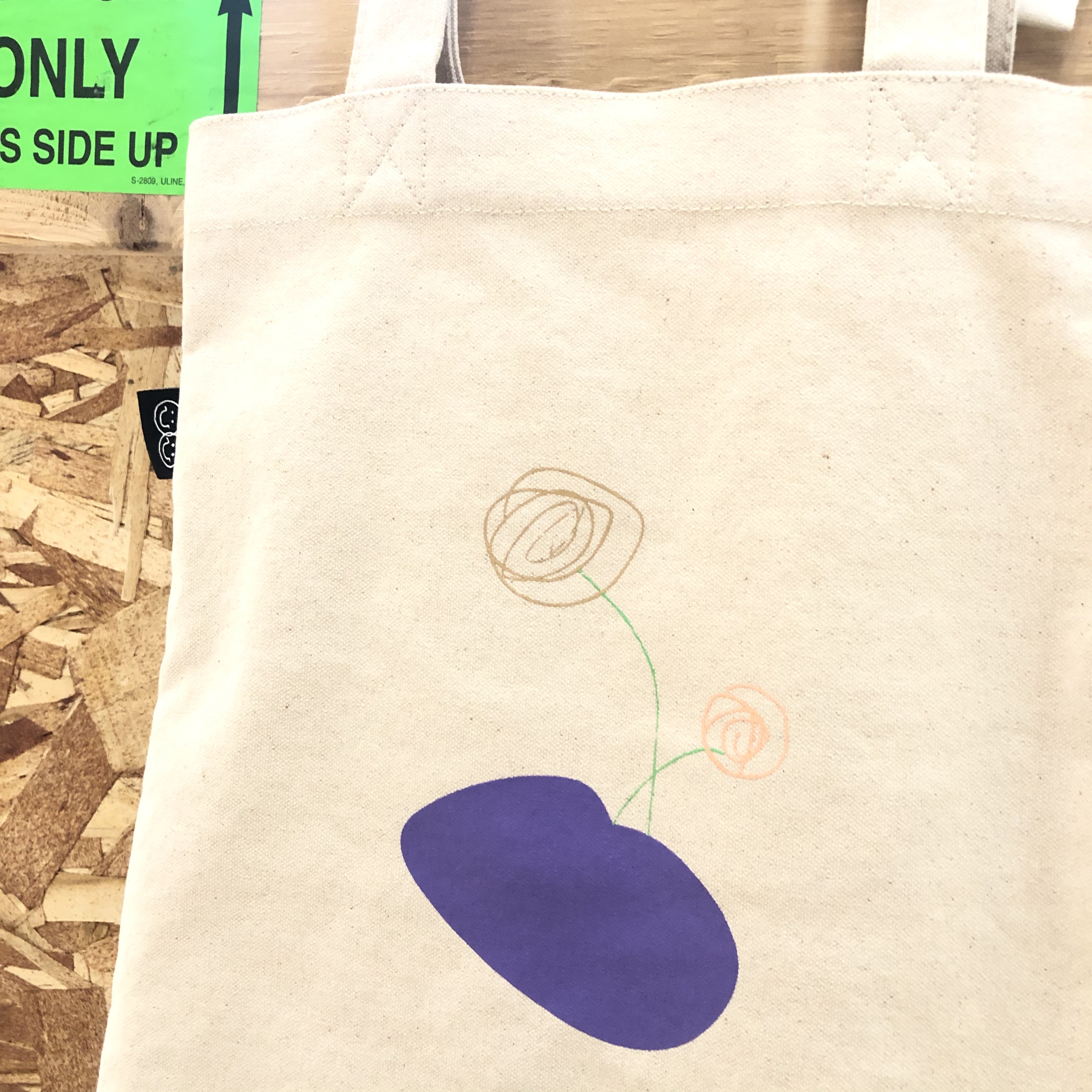 Zoom in goods 「石中花手繪水洗棉帆布提袋」