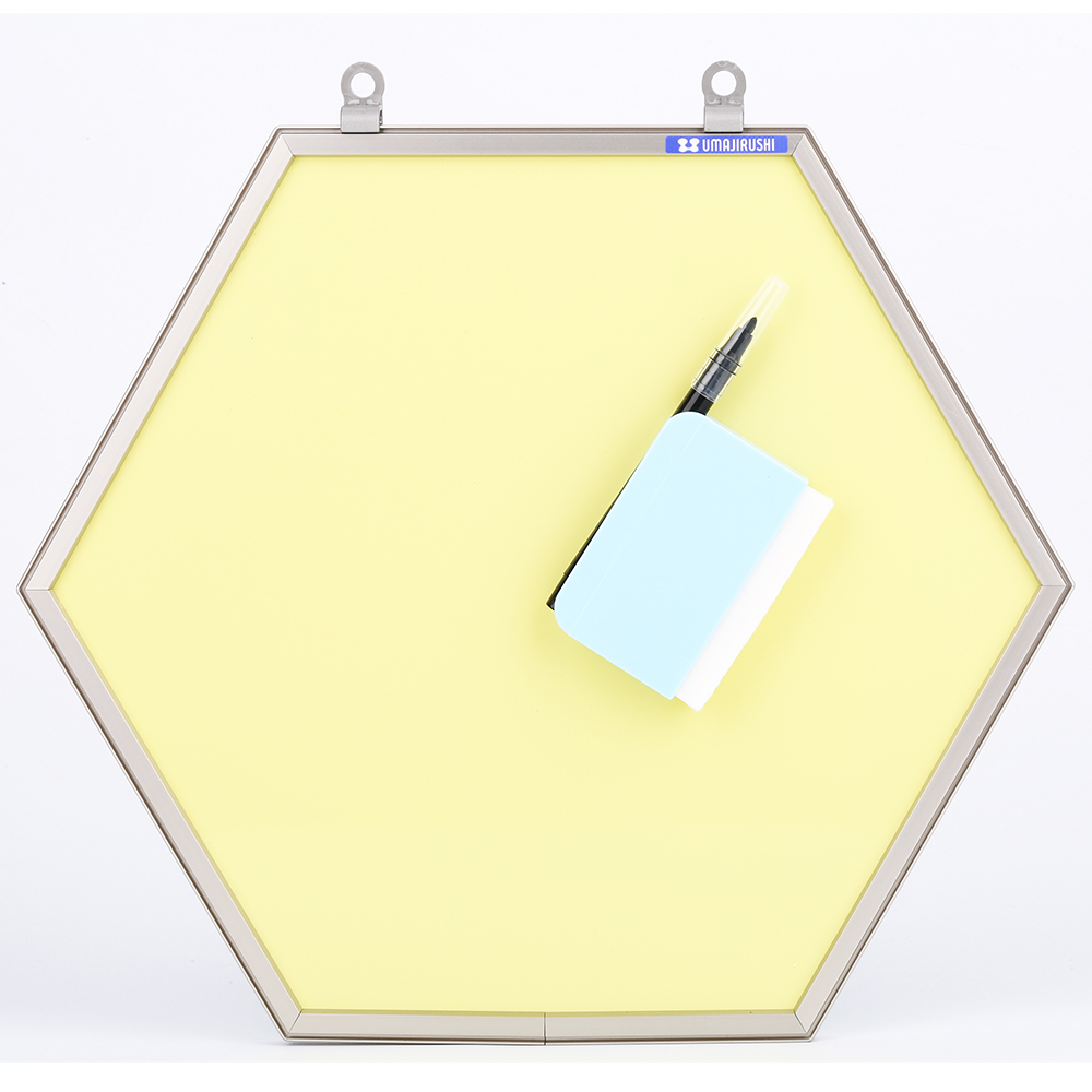 日本馬印 六角形彩色小白板 (350x300mm)