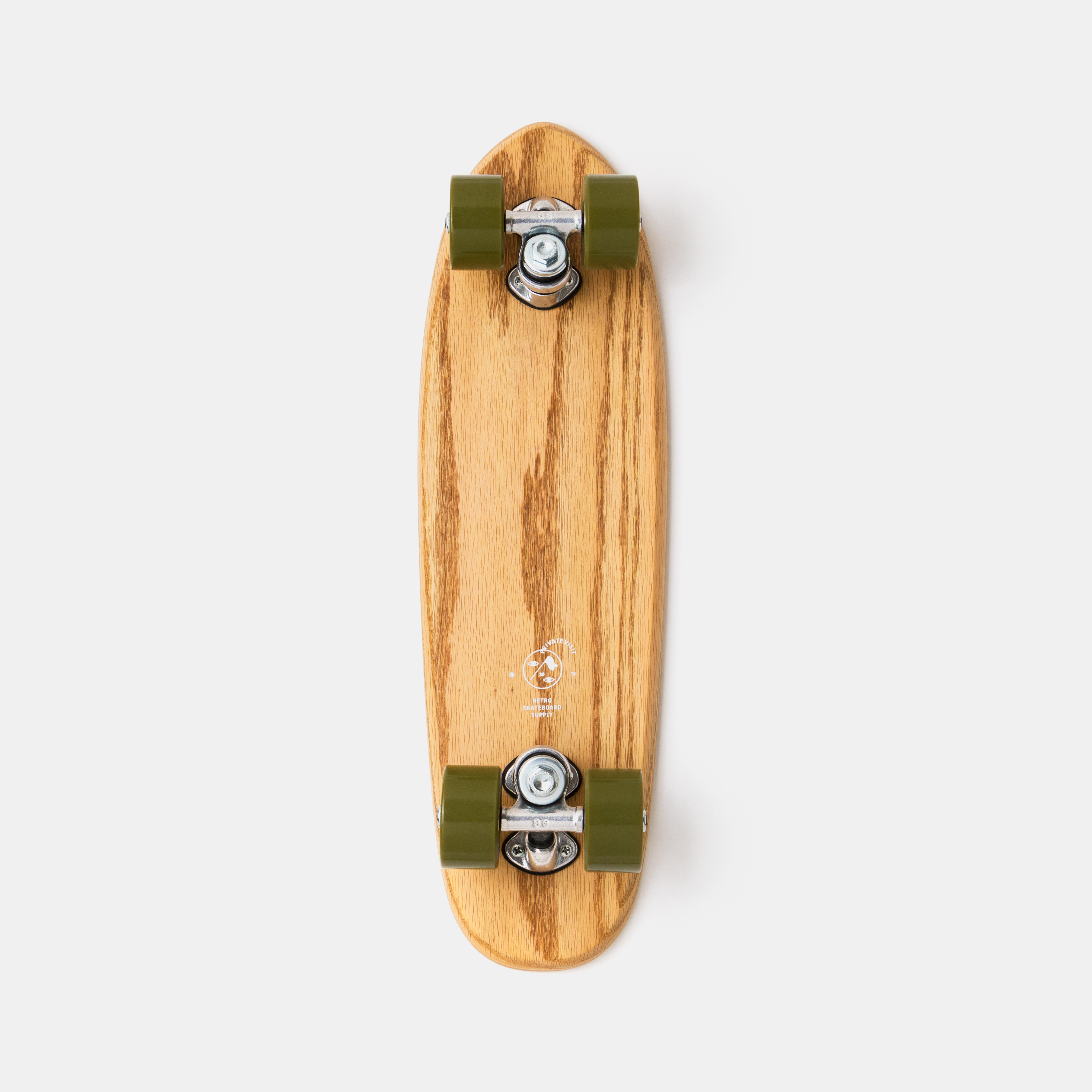 Mini Cruiser Premium - Handmade Skateboard - Oak