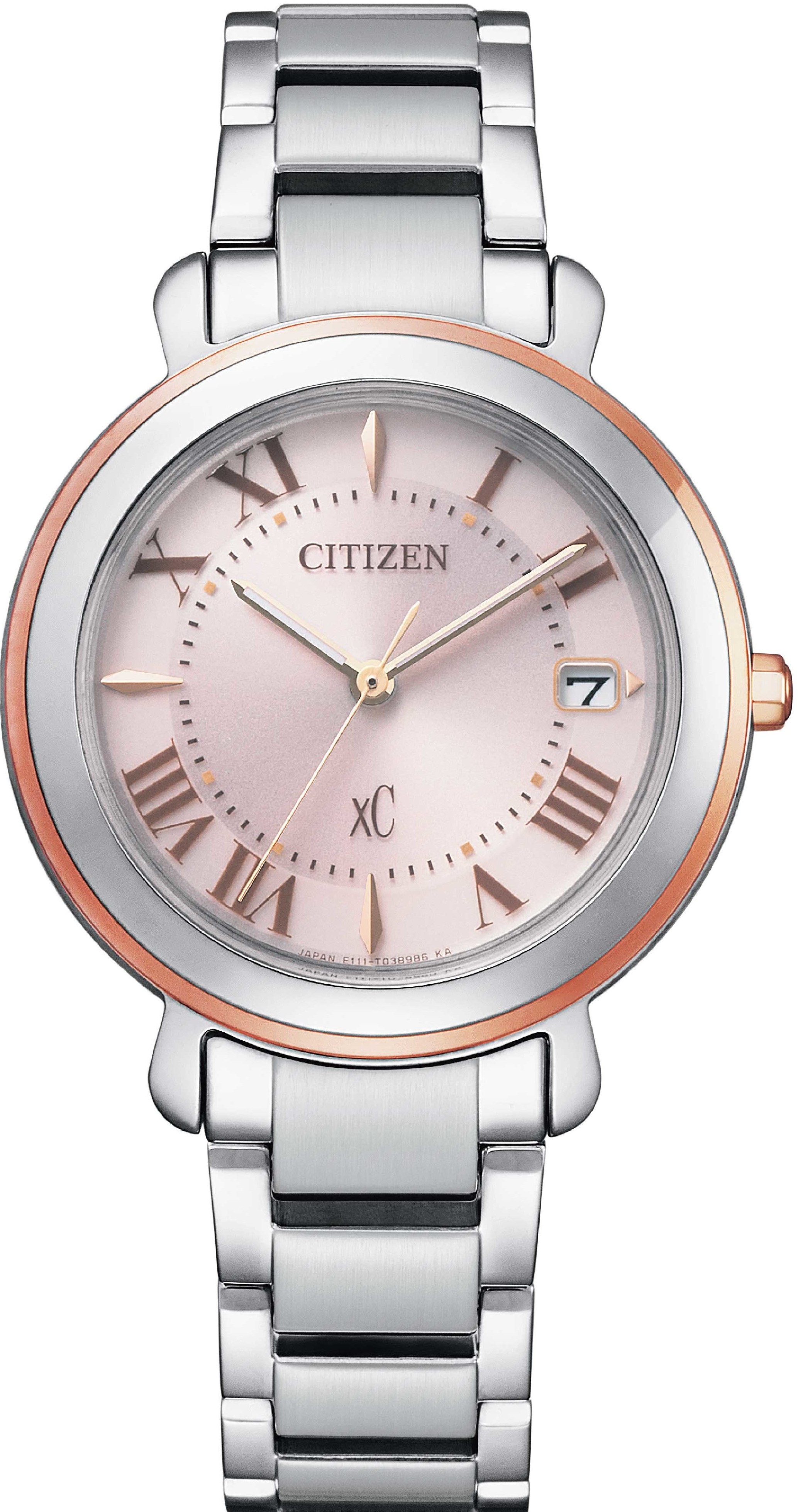 萬年鐘錶 - Citizen 星辰錶  XC   光動能女錶   EO1204-51W   錶徑33MM