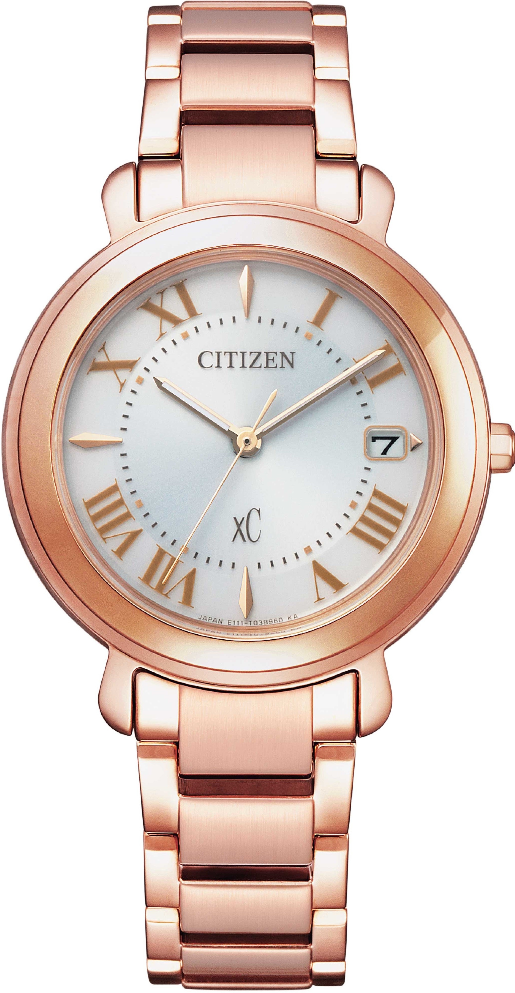 萬年鐘錶 - Citizen 星辰錶  XC   光動能女錶   EO1202-57A  錶徑33MM