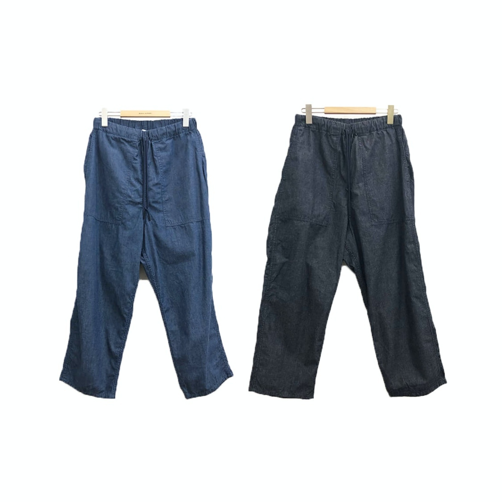 Manual Alphabet 20SS DENIM UTILITY EASY PANTS