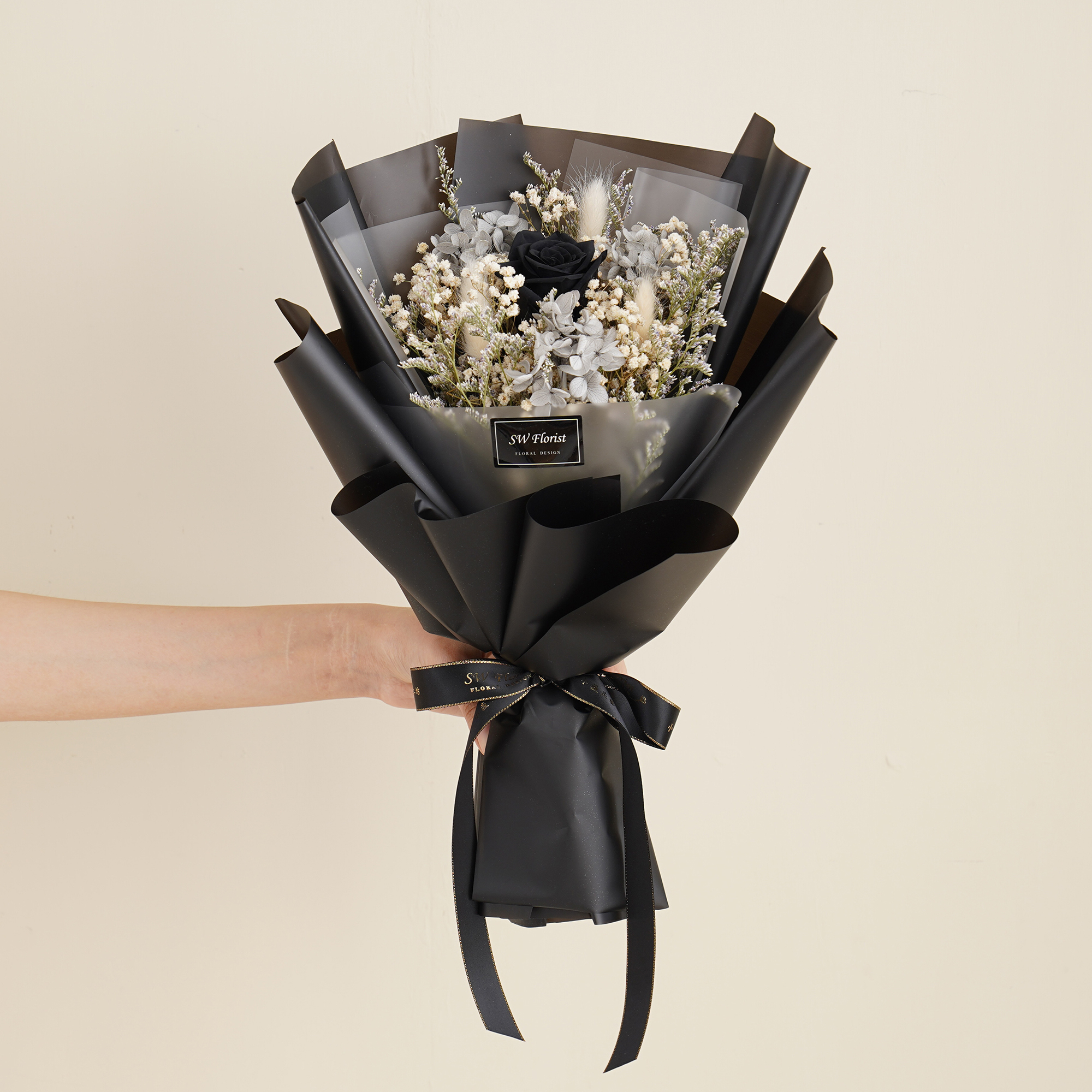 ｜你這個小壞壞 煙燻黑 畢業花束 情人節禮物 中型花束｜