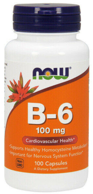 [預購] Now 維他命B-6 100mg 100/ 250粒