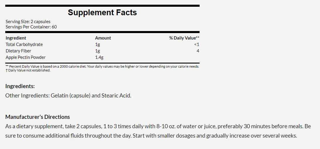 [預購] Now 蘋果果膠 700毫克 120粒 Apple Pectin