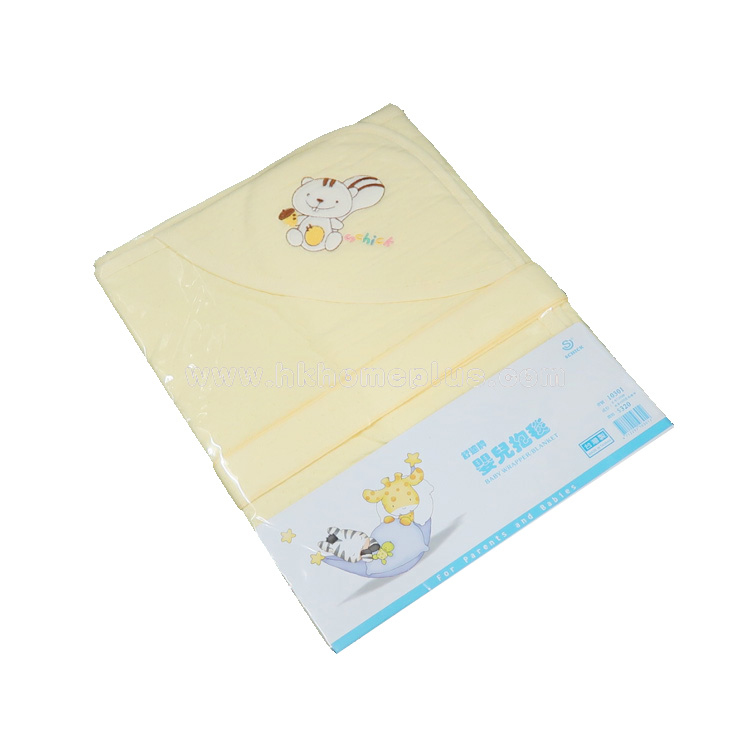 舒適牌: 台灣製 - 嬰兒素色暗花抱毯 (綁帶) 10301