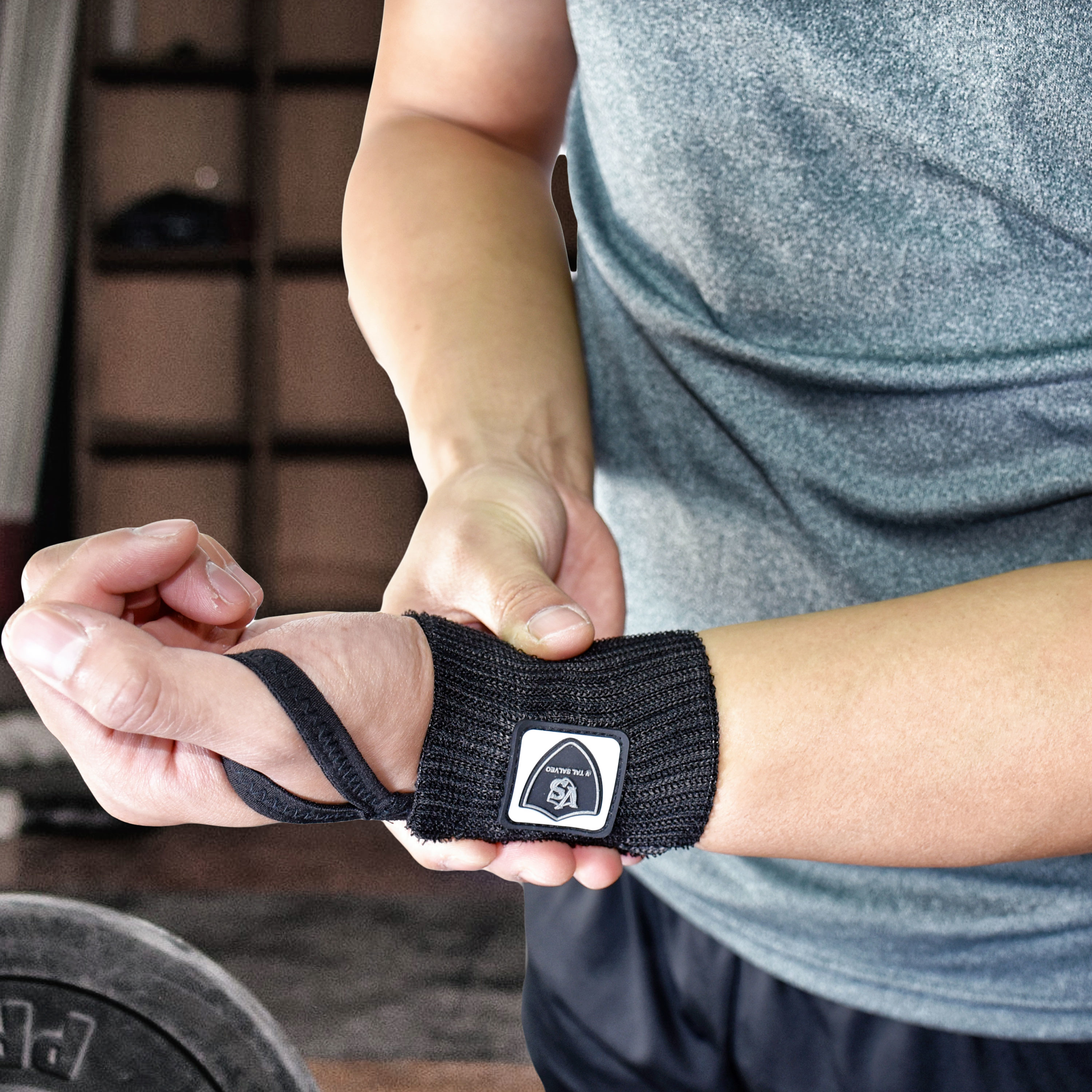 紗比優遠紅外線鍺能量運動拇指型護手腕