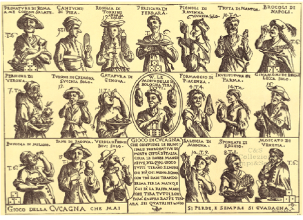 ‘Game of plenty - you cannot lose, and you always win’, 1691, by the painter Giuseppe Maria Mitelli